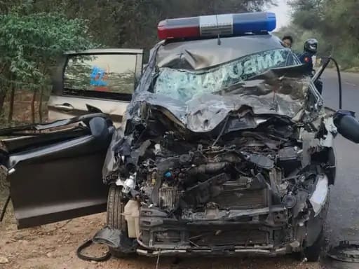 राजस्थान में आर्मी ट्रक और एम्बुलेंस के बीच आमने-सामने की जोरदार टक्कर, 3 लोगों की मौके पर ही मौत, 2 गंभीर