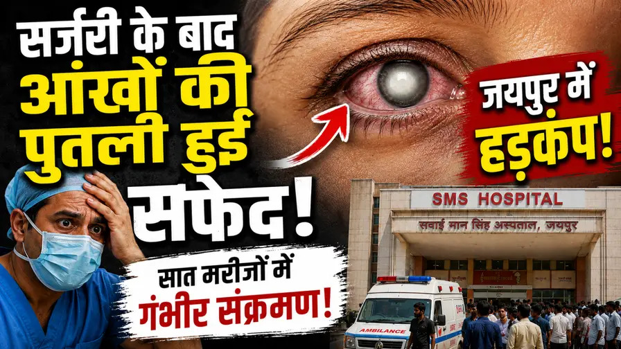 आंखों की सर्जरी के 24 घंटे बाद कुचामन के सरकारी अस्पताल में बिगड़ी हालत, 5 गंभीर मरीज जयपुर के SMS अस्पताल रेफर