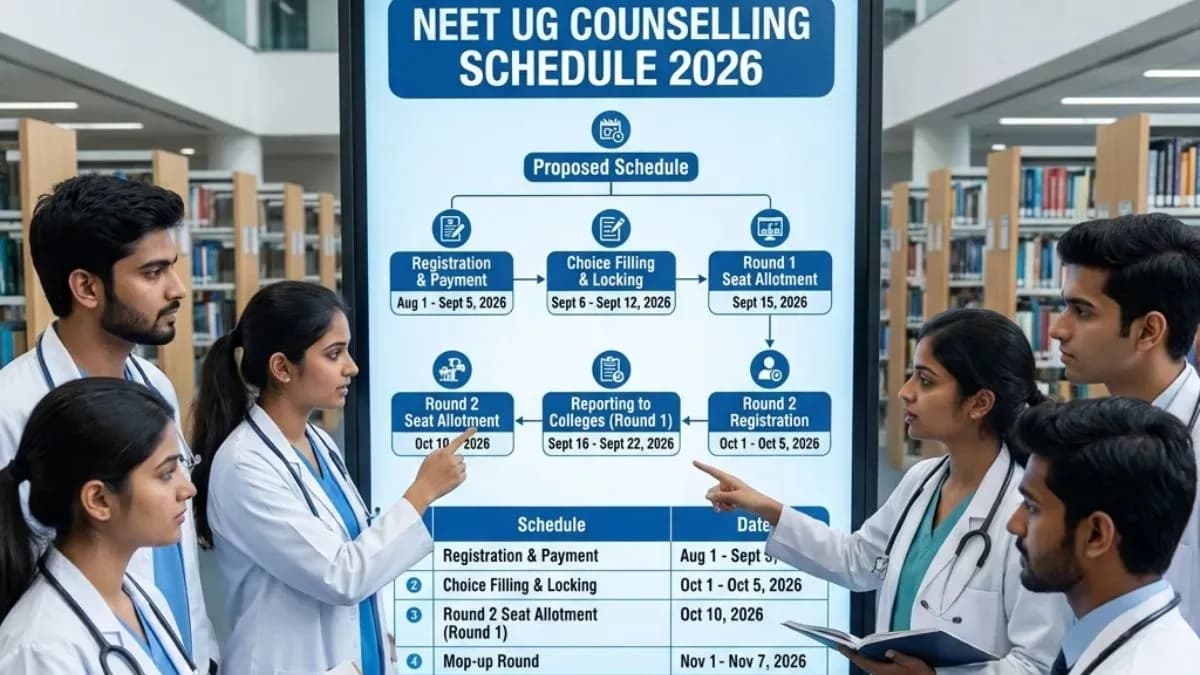NEET UG 2026 Counseling Schedule Out: 4 अगस्त से शुरू होगी प्रक्रिया, MCC ने लागू किए 3 नए बड़े नियम, पढ़ें पूरी डिटेल