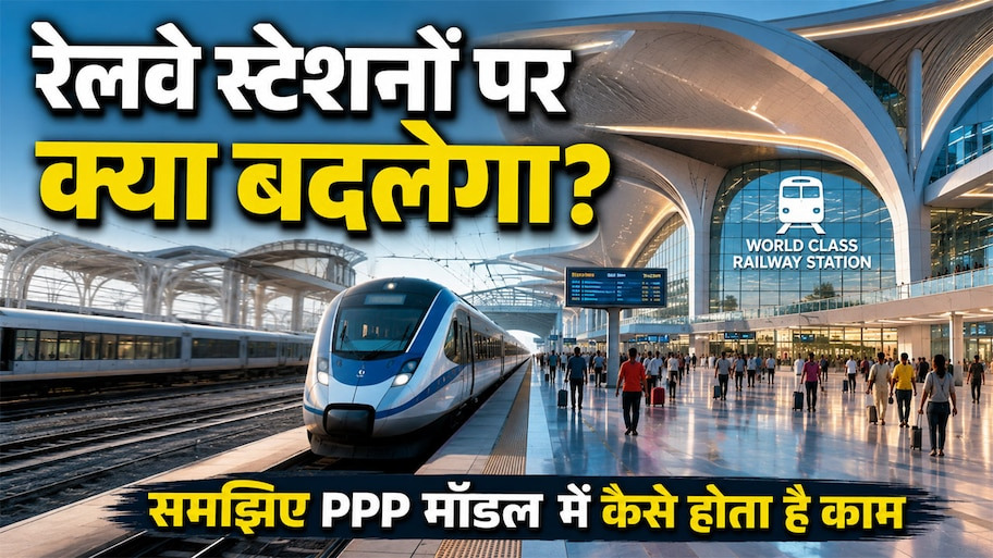 एयरपोर्ट जैसे आधुनिक लुक वाले रेलवे स्टेशन: कौन होगा इनका मालिक और क्या है पीपीपी मॉडल का पूरा सच