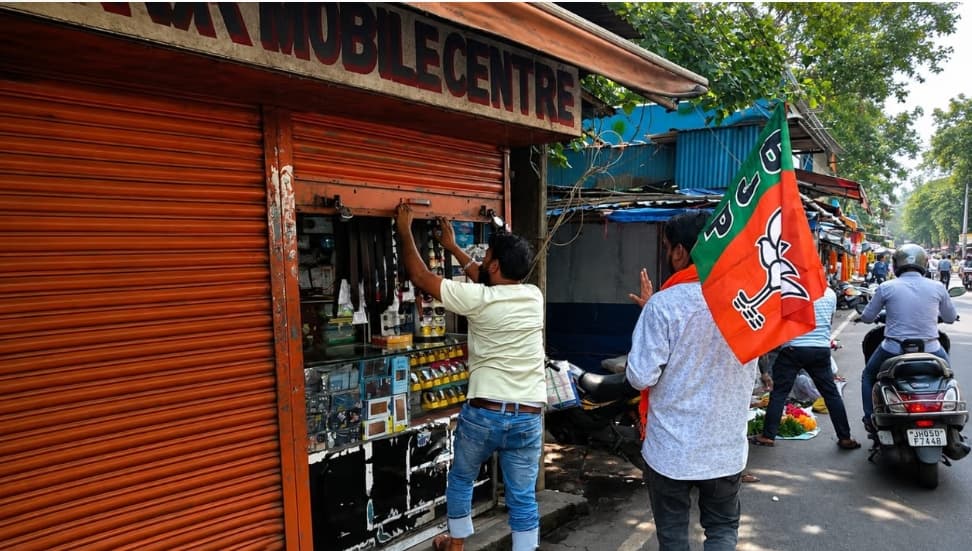 लाठीचार्ज के विरोध में झारखंड बंद: जमशेदपुर में सड़कों पर उतरे बीजेपीई, जानें कहां खुला रहा और कहां दिखा सन्नाटा