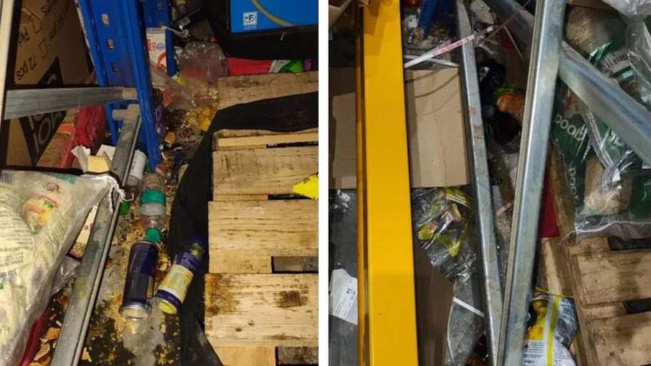 क्विक कॉमर्स कंपनियों के वेयरहाउस पर फूड सेफ्टी विभाग का बड़ा छापा: बेंगलुरु के जेप्टो गोदाम में मिली भारी गंदगी और खुले पैकेट