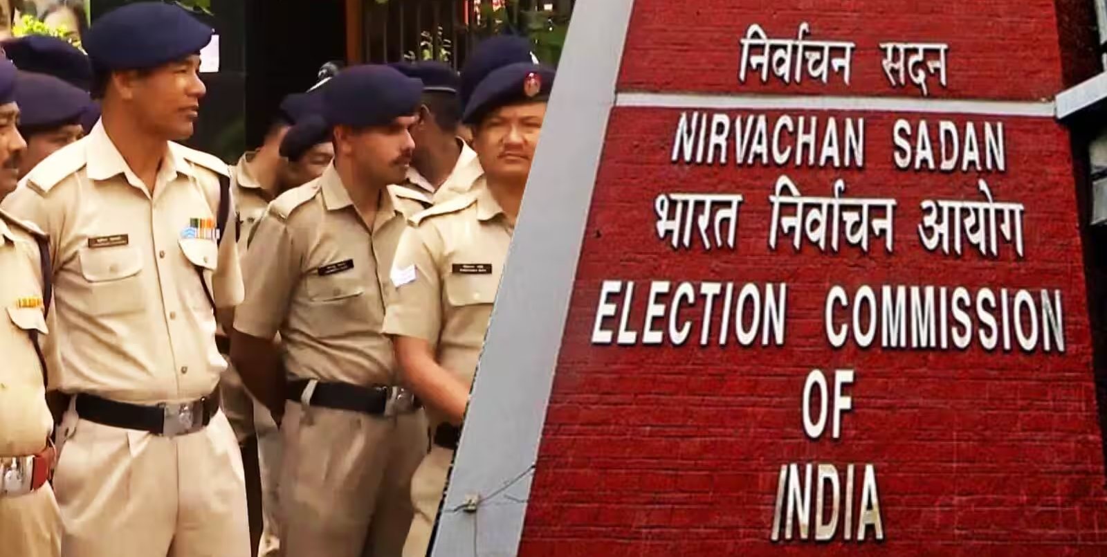 दिल्ली में मुख्य चुनाव आयोग के दफ्तर पर कांग्रेस का बड़ा हल्लाबोल