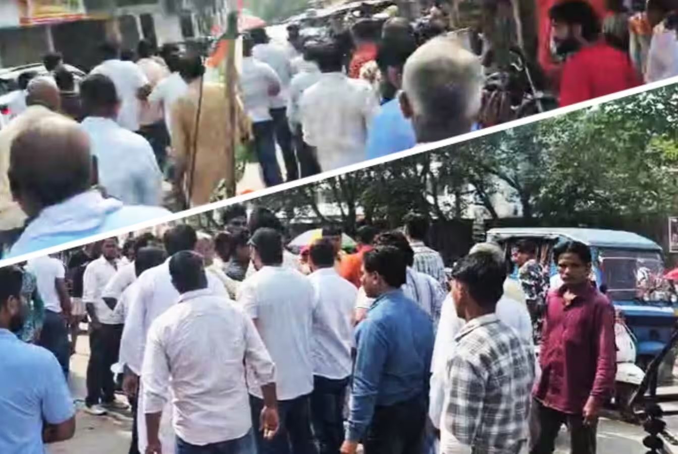 वोट बचाने और देश बचाओ' का नारा देने वाले कांग्रेसी आपस में ही भिड़े