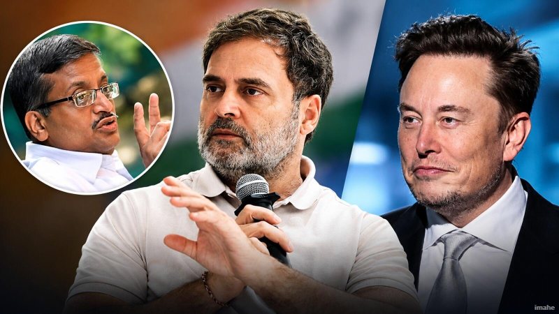 एलन मस्क के बयानों पर राहुल गांधी और पूर्व आईएएस अशोक खेमका आमने-सामने