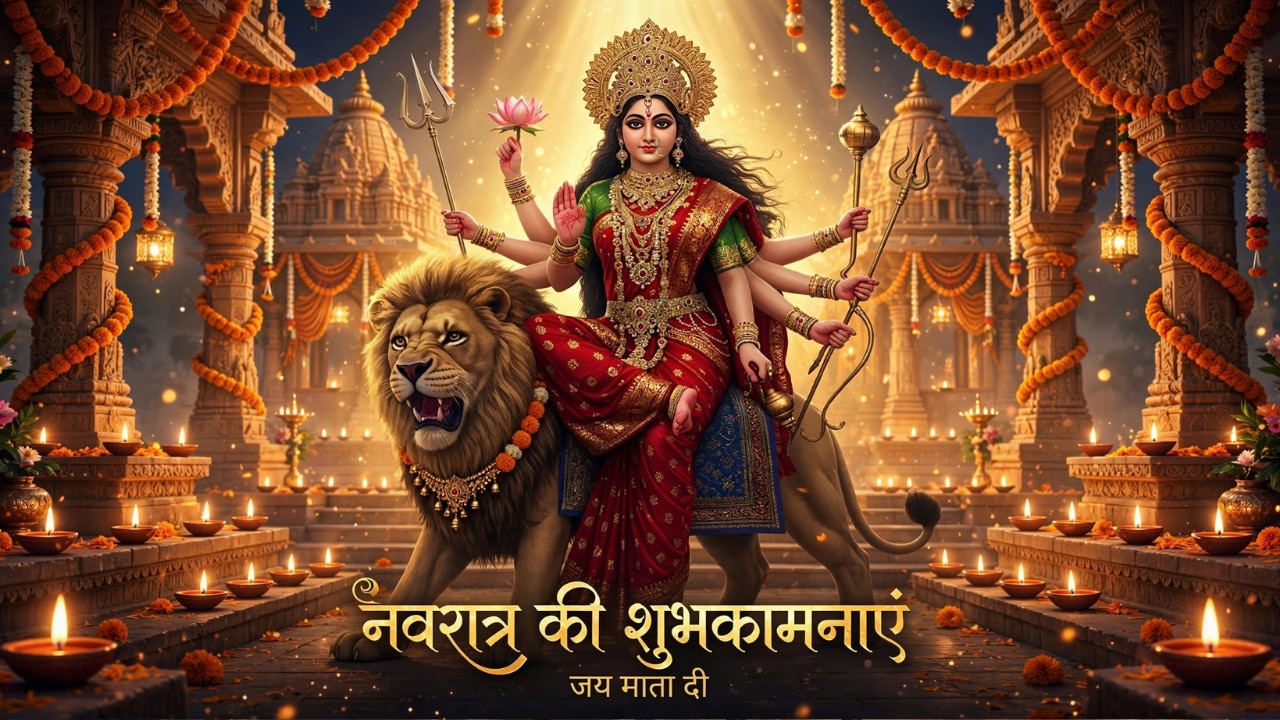 मां दुर्गा तेरे आशीष से... सर्वमंगल मांगल्ये, शारदीय नवरात्र के ये हैं शानदार शुभकामना संदेश