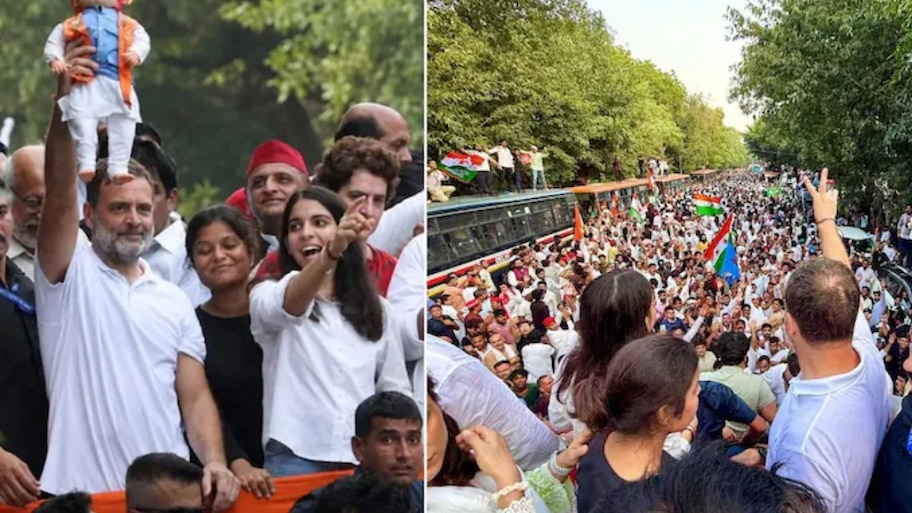 NSUI की मेंबर, राजस्थान से ताल्लुक... कौन हैं जन्नत बिश्नोई, जो सुप्रीम कोर्ट मार्च में राहुल गांधी के साथ नजर आईं