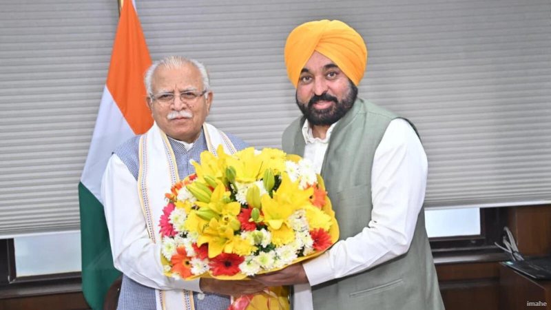 सीएम भगवंत मान ने केंद्रीय मंत्री मनोहर लाल खट्टर से की खास मुलाकात