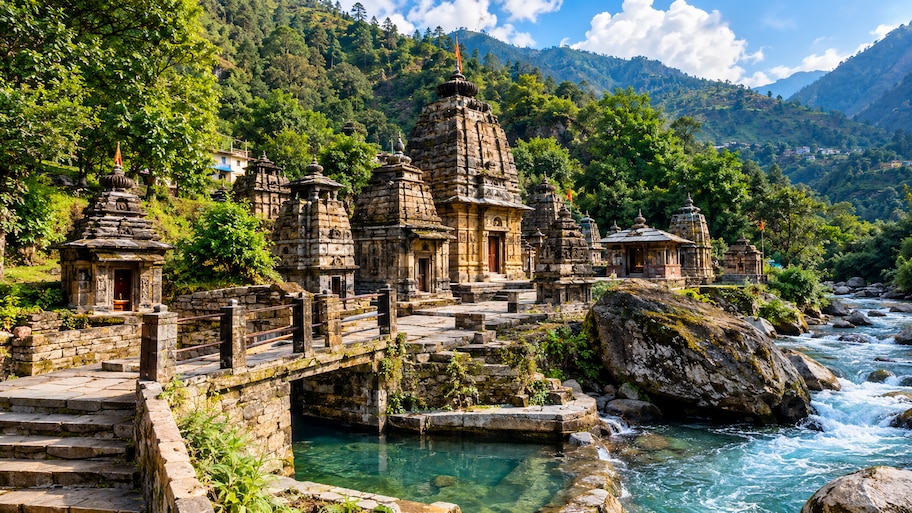बिना सीमेंट जुड़े बने हैं 16 मंदिर, यहां का पानी बताता है मौसम का हाल
